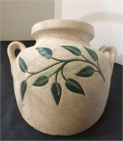 Ceramic half flower pot - wall hanging or ground