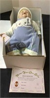 Adorable name your own baby collector doll with