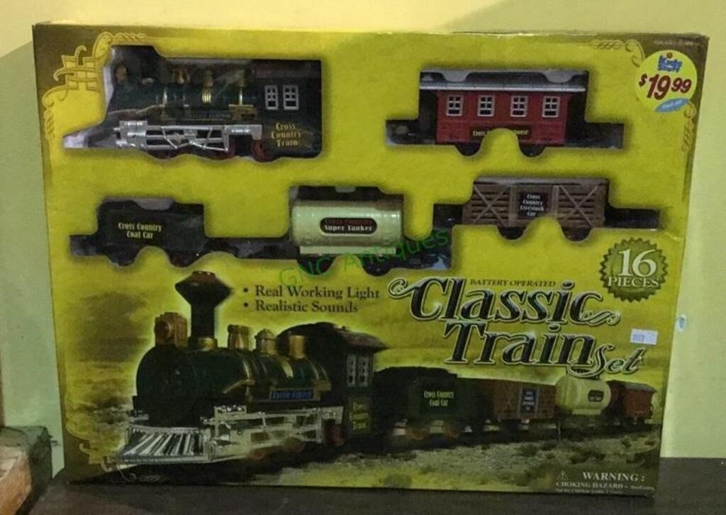 Classic train set - battery operated.   1923