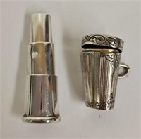 Sterling Case with collapsible cigarette tip