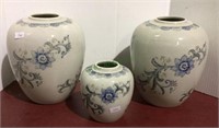 Beautiful porcelain mantle vases by Sadek