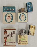 Oasis & Chesterfield Cigarette Lighters