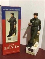 Elvis Presley Sergeant Elvis liquor decanter