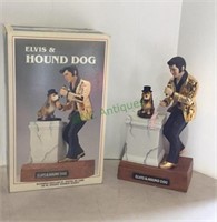 Elvis Presley Elvis and hound dog musical liquor