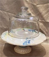 Pedestal cheese plate with domed glass lid 9