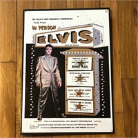 1997 Elvis In Person & His Show Metal Poster Sign