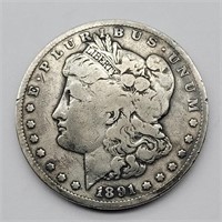 1891 S MORGAN SILVER DOLLAR