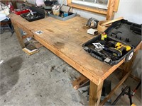 Work Table 8' Long 38" Wide (Contents Not
