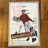 1994 Elvis Kissin Cousins Metal Movie Poster Sign