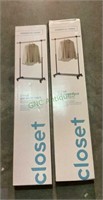 Two brand new in box one rod garment racks. Once