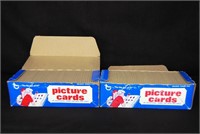 (2) 1987 Topps Baseball Vending Boxes