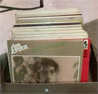 Box of LPs includes chart artists such as Jim