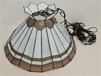 Tiffany Style Leaded Stained Glass Light Fixture