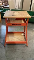 Madeline Wood workstation with interior storage