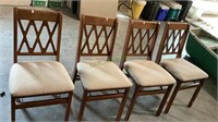 Stack more folding event chairs - lot of four -