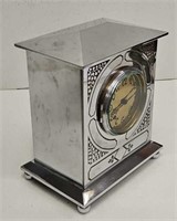 Antique Ansonia Chrome Plated Shelf Clock