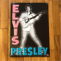Sealed 1998 Elvis Presley Metal Poster Sign