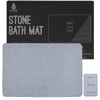 Diatomite Stone Bath Mat by Serene Interiors,