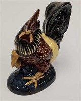 Eldreth silp decorated redware rooster