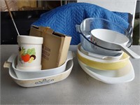 Misc Kitchenware-Pyrex dishes & more