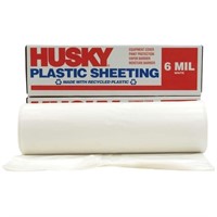 $167  Husky 20 ft. X 100 ft. White 6 mil Plastic S