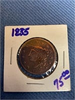 Liberty large penny 1835