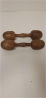 Set Of 2 Wood Decoration