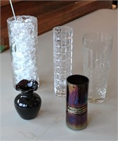 Art Glass Vase & Other Vases
