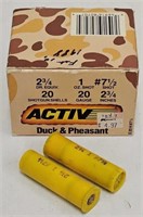 Box (20) 20ga Duck & Pheasant Shotgun Shells