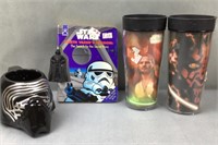 Star Wars mug, travel cups, and children’s book