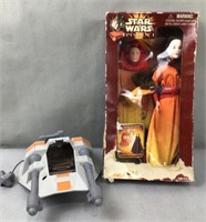 Star Wars episode I unmask the queen doll and