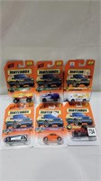 6 new sealed matchbox cars