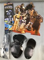 Star Wars kite and cardboard characters with