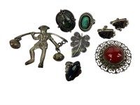 Mexico Silver Jewelry Lot