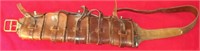 VINTAGE - MILITARY ISSUE  LEATHER  AMMO BELT