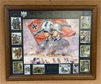 WWII German Collage of Cigarette Cards & Print