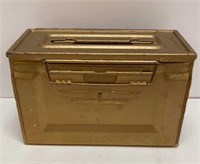 +Vintage U.S. M2 .50cal Ammo Box - Painted Gold