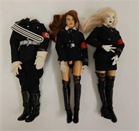 (3) 12" WWII German Dolls