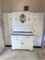 Vintage Roll Top Hoosier Cabinet/Cupboard