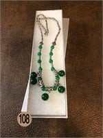 Jewelry neckless Jade as pictured with box 108