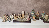 Lot of Ks Collection American Indian Figurines