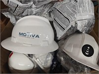 (12) Assorted Style White Hard Hats