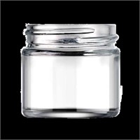 (18)2 oz Flint Glass Straight Sided Jars