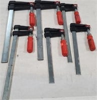 6 Small Bar Clamps