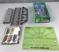 HO scale template, tracks, stickers and bowser 70