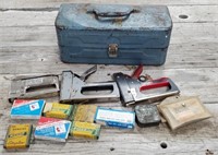 15" Metal Tool Box & Staplers