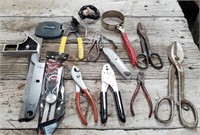 Pliers, Tin Snips, Oil Filter Wrenches