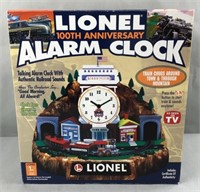 Lionel 100th anniversary alarm clock train chugs