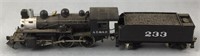 HO scale MEH NO AT&SF 233 steam locomotive