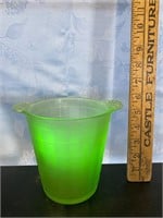 Early Uranium Glass Frigidaire Ice Bucket